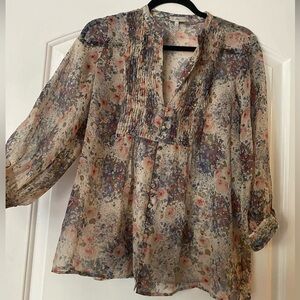 Joie Floral Blouse Size S